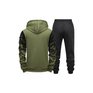 ชุดวอร์มกางเกงขาตรงผ้าขนแกะมีซิปสำหรับผู้ชายชุดวอร์มกางเกงมีฮู้ดและระบายอากาศได้ดี - Product Image 2