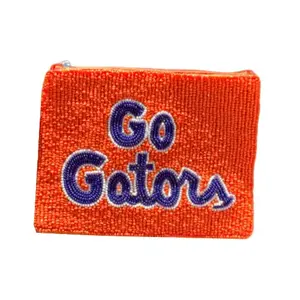 Handmade Vintage LSU Tiger Beaded <b>Coin</b> <b>Purse</b> for Women Fashion-Style Clutch Accessory <b>Lady</b> Style - Product Image 3