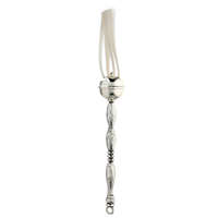 Arroseur d'eau bénite avec cordes disponibles en finition dorée ou argentée Accessoire religieux en laiton pour une utilisation rituelle de bénédiction d'église