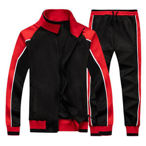 Conjunto Deportivo Masculino de Marca, Estilo Casual para Otoño, Chaqueta Deportiva con Capucha y Pantalones, Diseño de Contraste de Color con Cremallera - Product Image 5