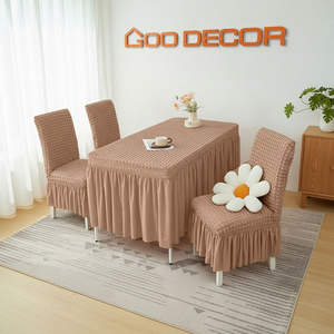 Housse de chaise de banquet de mariage de haute qualité, rayée ivoire, fabriquée au Vietnam pour les mariages - Product Image 6
