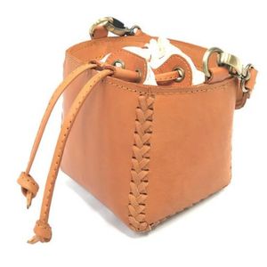 Exclusive Export Quality Lady Fashion Genuine <b>Leather</b> Bucket <b>Bag</b> Polyester Authentic Full Grain Cowhide <b>Handmade</b> Indonesia - Product Image 3