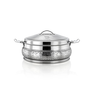 Grossiste Casserole de luxe de forme ronde Chauffe-plat de cuisine Pot en métal de haute qualité avec poignée. - Product Image 5