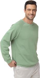 Sweat-shirt à col rond pour homme 100% coton, imprimé sur mesure, en polaire longue pour l'hiver, motif thermique uni, sweat-shirts pour homme - Product Image 3