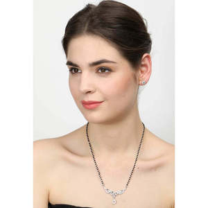 Pure Silver Mangalsutra Set Elegant Fine Jewelry Gift for Wif - Product Image 6