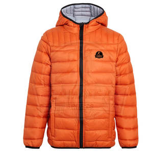 Chaqueta de Invierno Personalizada para Hombre con Logotipo, Cuello Alto, Capucha Larga, Tela Transpirable, Diseño Urbano, Servicio OEM - Product Image 1