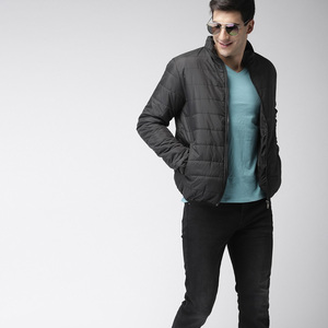 Nardon ropa al por mayor invierno largo Puffer hombres algodón relleno Stand Collar frente Logo personalizado de alta calidad propio diseño chaquetas - Product Image 5