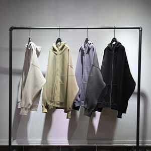 Pull à col rond uni de haute qualité 350g pour hommes et femmes, manches longues, pull décontracté confortable - Product Image 2