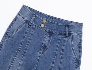 กางเกงยีนส์ขาสั้นทรงหลวมสำหรับผู้หญิงกางเกงยีนส์ผ้าฝ้ายสำหรับใส่ลำลอง - Product Image 5