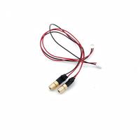 Nouveau module laser Lanji à faible coût 650nm 3mW avec coque en cuivre rouge et lentille acrylique / Tête laser pointeur à points / lignes / croix pour applications optiques