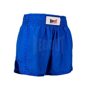 Service OEM, vente en gros, shorts de Muay Thai personnalisés pour hommes, 100% polyester, solides, décontractés, séchage rapide, respirants, écologiques, taille élastique - Product Image 4