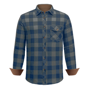 เสื้อเชิ้ตทางการสำหรับผู้ชายทรงสลิมฟิตสีพื้นเสื้อใส่สบาย - Product Image 4