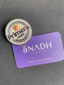 Personalizado 925 plata esterlina empresa Logo lujo broche Hip Hop hombres joyería Iced Out Moissaite colgante - Product Image 6