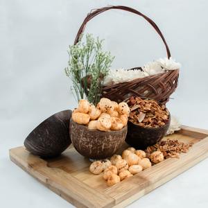 Prix usine bols à dessert en noix de coco bol et cuillère en coquille de coco naturelle faits à la main sans danger pour les aliments - Product Image 3