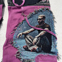 Pantalones para correr al aire libre de los hombres al por mayor tendencia suelta Hip Hop pantalón ropa de calle logotipo personalizado pantalones vaqueros acampanados