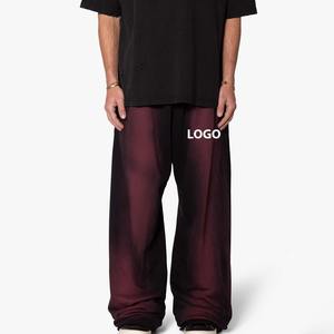 Pantalons de survêtement vintage pour hommes, teints par pulvérisation, effet délavé à l'acide, taille élastique, sur mesure, grande taille, OEM - Product Image 6