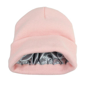 2025 Premium Wholesale Blank Knit Beanie <b>Hat</b> with Custom Logo Featuring Luxurious Satin Lining <b>Winter</b> <b>Hats</b> for <b>Men</b> - Product Image 5