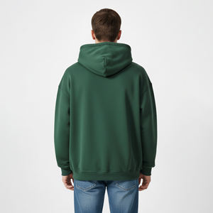 Sudadera con Capucha Gruesa de Felpa, Hombros Caídos, Lisa, Personalizable, para Hombre, Fabricante, Algodón de Alta Calidad, Talla Grande - Product Image 4
