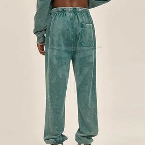 Casual Working Low MOQ Men Cotton Made Acid Wash <b>Trouser</b> High Waist Straight Outdoor Wear Men Acid Wash <b>Trouser</b> - Product Image 2