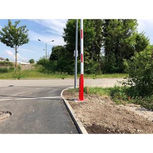 Barriera con molla a gas | rosso-bianco | fino a 8m | pivotante verticalmente - Product Image 4