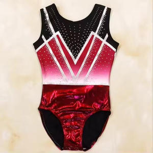 Wholesale Custom Sublimated <b>Girls</b> Spandex <b>Gymnastics</b> <b>Leotard</b> Nylon Stretch <b>Gymnastics</b> Wear for Kids Youth Adults - Product Image 3