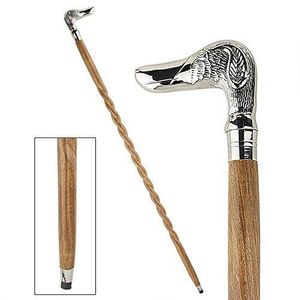 Colección Premium Bohemian Silver Chrome Handle Bastón de madera dura sólida Extraíble para actividades al aire libre Jubilados Diwali - Product Image 5