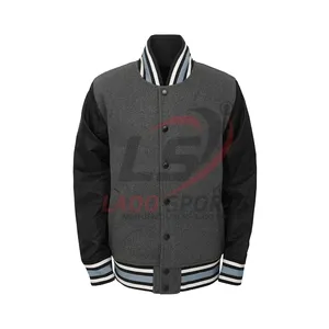 High quality custom long sleeves bomber letterman varsity jacket 2023 wool Varsity Jacket Custom Logos Design Original