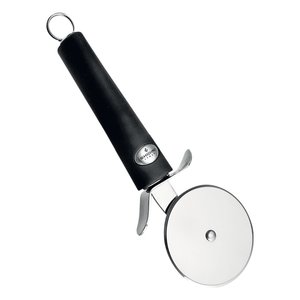 Cortador de Pizza TWIST Negro de Acero Inoxidable y Aleación de Aluminio con Logotipo Personalizable, Apto para Horno, Herramientas para Pizza-1705 - Product Image 1