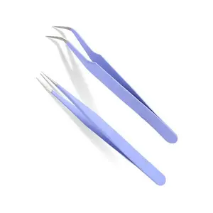 Best Supplier Pissco For Beauty Personal Care Tools Stainless Steel Lash Tweezer With Custom Logo German Stainless Steel