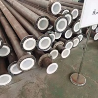 Tuyaux de lutte contre l'incendie, système de protection incendie, acier au carbone ERW, tuyau à paroi épaisse rainuré, tube époxy rouge, qualité Q235, Shandong BS API
