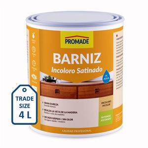 Vernice per Interni a Base d'Acqua, Finitura Satinata, Trasparente, Inodore, Resistente ai Graffi, 4 L - Product Image 2