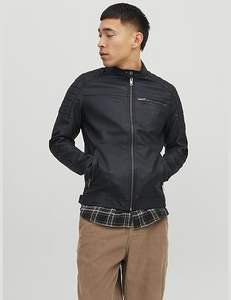 Veste en cuir pour homme, chaude et décontractée, en cuir véritable de qualité, vente en gros - Product Image 2