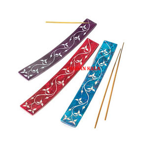 Colorido Natural esteatita forma Rectangular diseños únicos tallado incienso Stick soportes para templo decorativo mejor uso adoración - Product Image 1