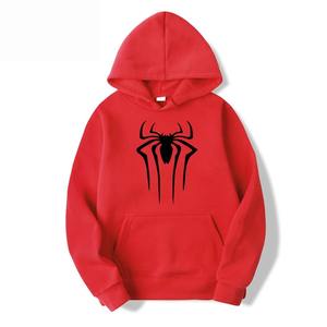 340 GSM 100% Cotton Fleece Solid Hooded <b>Spider</b> <b>Hoodie</b> Heavyweight Oversized Casual Streetwear Breathable Quick Dry Screen Print - Product Image 4