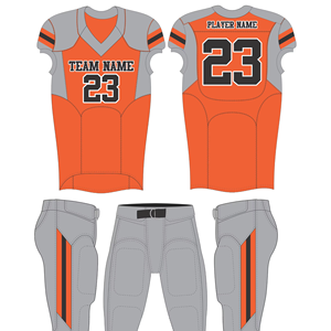 Vente en gros de maillots de football américain 100% polyester respirants ensembles de vêtements de sport imprimés en 3D de grande taille avec technique de sublimation - Product Image 1