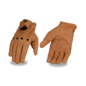 Guantes de conducción de cuero de alta calidad de la mejor fabricación Guantes de conducción de cuero de seguridad para hombres - Product Image 1
