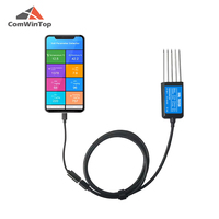 Testeur de Sol Professionnel 8 en 1 Température Humidité EC PH NPK, Capteur de Sol Portable USB Type-C pour l'Agriculture