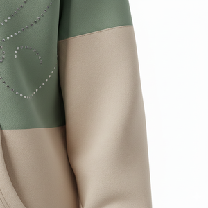 Sweat à capuche pour femme de haute qualité, personnalisé, 100% coton, respirant, design à épaules tombantes, avec col à capuche, logo frontal pour l'hiver - Product Image 3