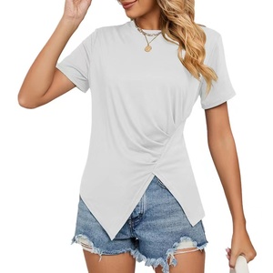 Fit algodón camisetas vestido sólido elegante moda Premium mujer diseñador alta calidad marcas famosas para mujeres camiseta para hombres - Product Image 4