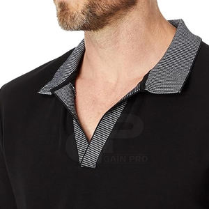 Camisa Minimalista con Cuello Johnny para Hombre, Corte Ajustado, Material Suave y Detalles de Diseño Elegantes - Product Image 6