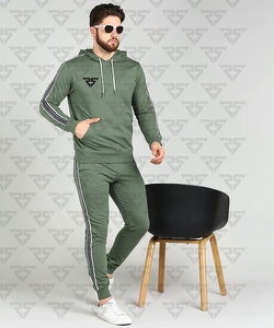 Nouveau Design Slimfit Hommes Femmes Jogging Ensembles Épais Coton Polaire À Capuche Survêtements Rayures Style Pantalon Taille XL Gym - Product Image 6