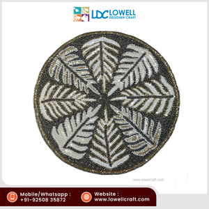 Sous-verres et sets de table brodés de fleurs de haute qualité, nouvelle collection d'Inde, proposés à des prix de gros compétitifs - Product Image 2