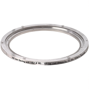 330 mm Slewing <b>Ring</b> with Toothed BS Rollers 300 kg Load Capacity 13 mm <b>Thickness</b> Swivels - Product Image 3
