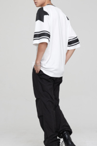 Baggy Football Shirts 100% Polyester Oversize Football Jersey Top Drop Shoulder V-Neck Sports Football Jersey Shirts - Product Image 6