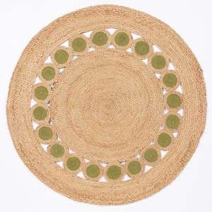 Tapis de Jute Tressé Moderne de Luxe Motif Géométrique Fait à la Main Revêtement de Sol Tufté Technique Direct Usine Textiles Indiens H/L - Product Image 4