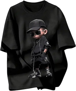 Camiseta Unisex Extra Grande Vintage de los 90 para Hombre, 100% Algodón, Transpirable, de Secado Rápido, Ecológica, Informal, para Verano, Ropa de Calle - Product Image 3