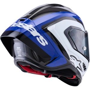 หมวกกันน็อค Alpinestars Supretech R10 Arius สีน้ำเงินคาร์บอนเงาและสีขาว คุณภาพดี มีทุกขนาด รับประกัน 2 ปี - Product Image 3