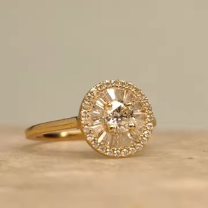 IGI Certified Lab grown Diamond <b>18K</b> <b>Gold</b> Plated Hip Hop 14k Rose <b>Gold</b> Baguette Cut Diamond <b>Ring</b> For Women <b>Men</b> - Product Image 5