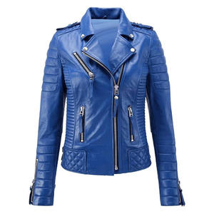 Chaqueta de cuero genuino de primera calidad con diseño elegante Costura duradera Ajuste cómodo. Para ropa informal o formal Talla XS - Product Image 1
