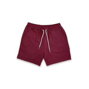 Bañador corto de secado rápido para hombre, 100% poliéster, logotipo personalizado, ropa de playa, característica ecológica, corto de playa en blanco sólido - Product Image 1